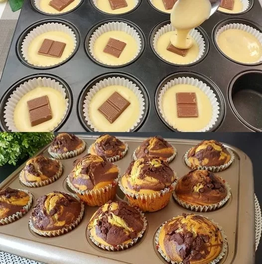 Muffins in 2 Minuten bereit für den Ofen