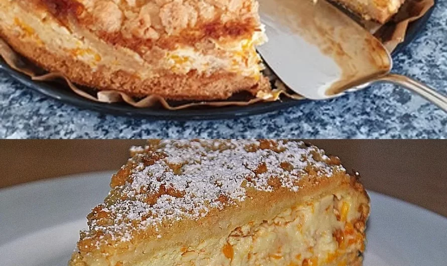 Streuselkuchen mit Mandarinen und Schmand