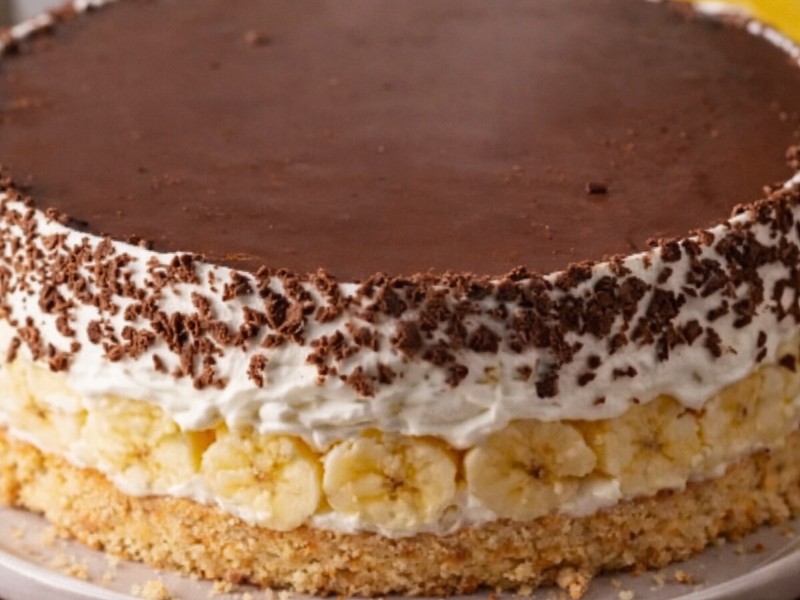 Bananentorte – einfaches Rezept mit Sahne und Frischkäse