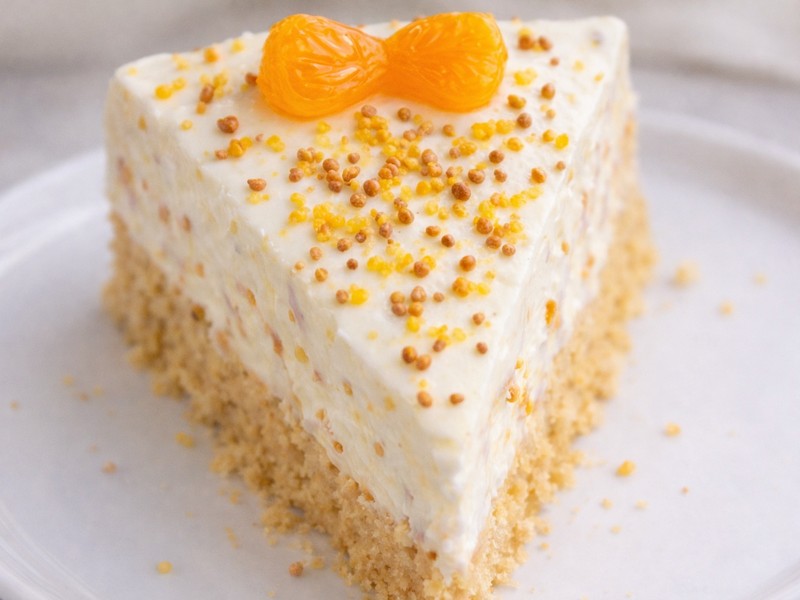 Mandarinen-Torte ohne Backen – schnell und cremig