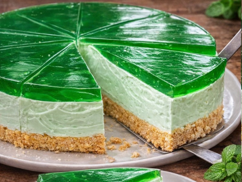 Waldmeister-Philadelphia-Torte ohne Backen – einfach & cremig