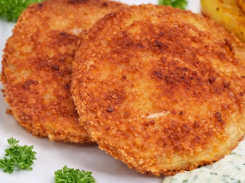 Panierter Kohlrabi mit Kräutersauce – knusprig und einfach