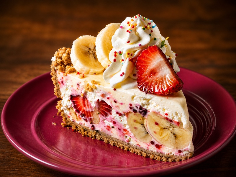 Bananen-Erdbeer-Käsekuchen – cremig, fruchtig und einfach