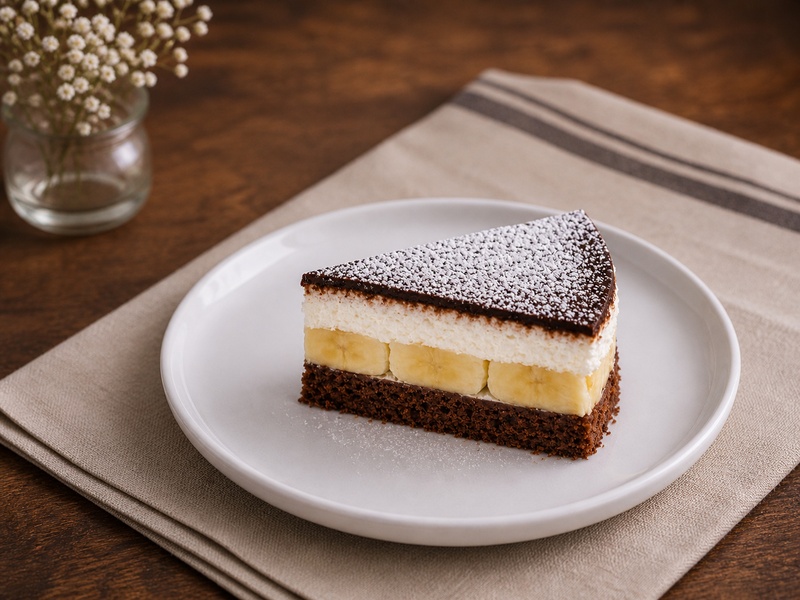 Kokos-Bananen-Kuchen ohne Backen – cremig & einfach